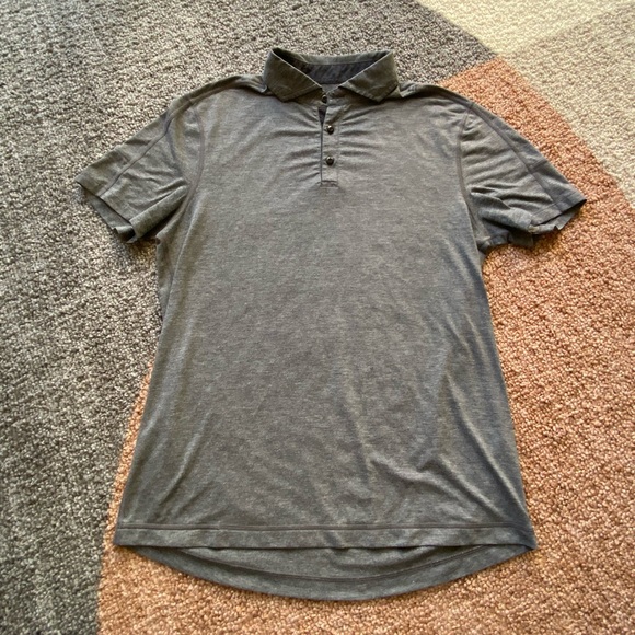 lululemon athletica Other - Lululemon Evolution Polo Large Heathered Grey